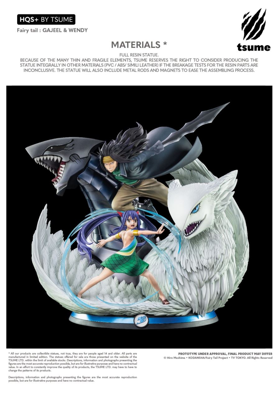 Tsume: Gajeel and Wendy in the new HQS + statue from - Fairy Tail