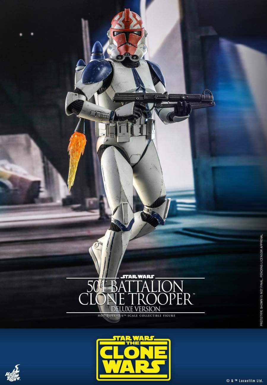 STAR WARS: THE CLONE WARS™ 501ST BATTALION CLONE TROOPER™ (DELUXE VERSION) 1/6TH SCALE COLLECTIBLE FIGURE
