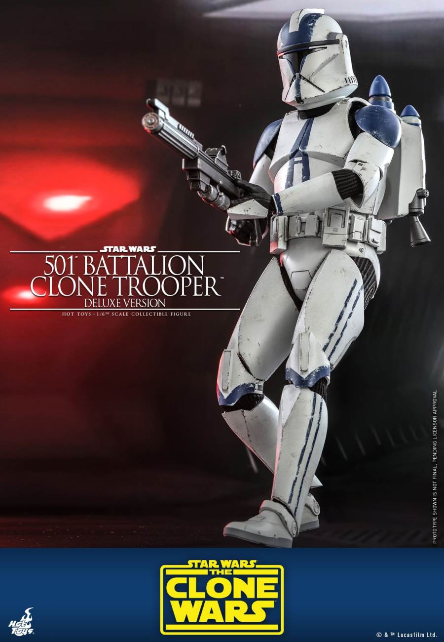 STAR WARS: THE CLONE WARS™ 501ST BATTALION CLONE TROOPER™ (DELUXE VERSION) 1/6TH SCALE COLLECTIBLE FIGURE