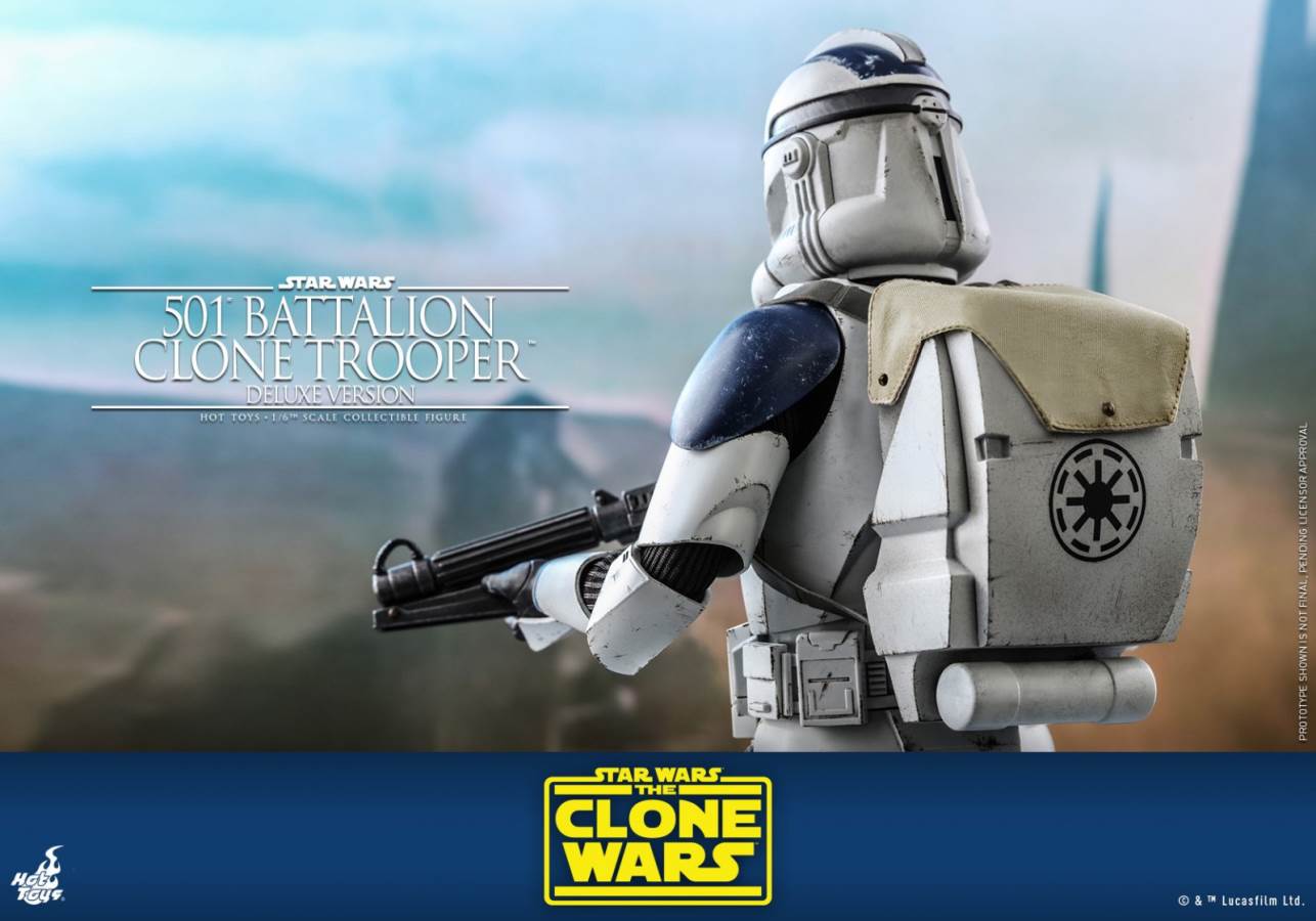 STAR WARS: THE CLONE WARS™ 501ST BATTALION CLONE TROOPER™ (DELUXE VERSION) 1/6TH SCALE COLLECTIBLE FIGURE