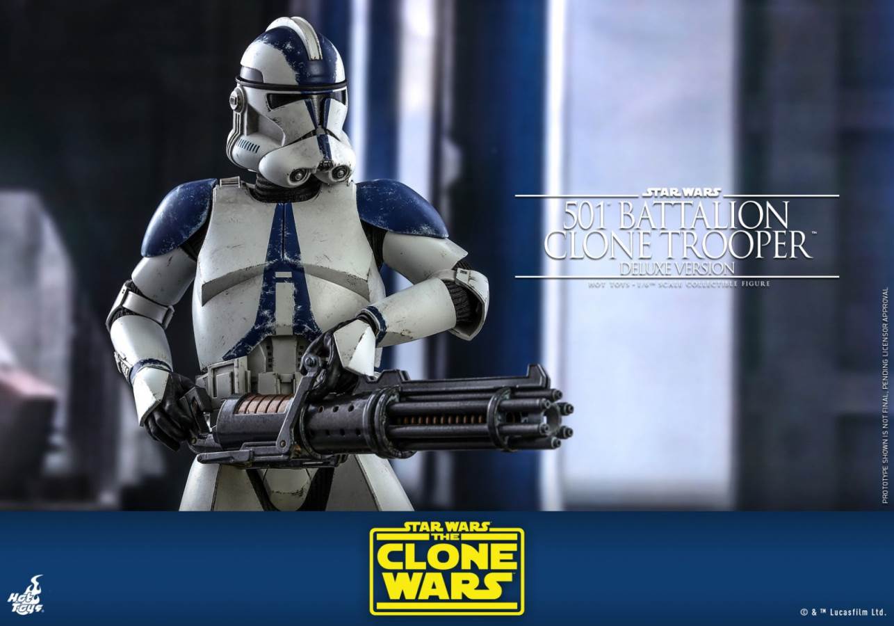 STAR WARS: THE CLONE WARS™ 501ST BATTALION CLONE TROOPER™ (DELUXE VERSION) 1/6TH SCALE COLLECTIBLE FIGURE