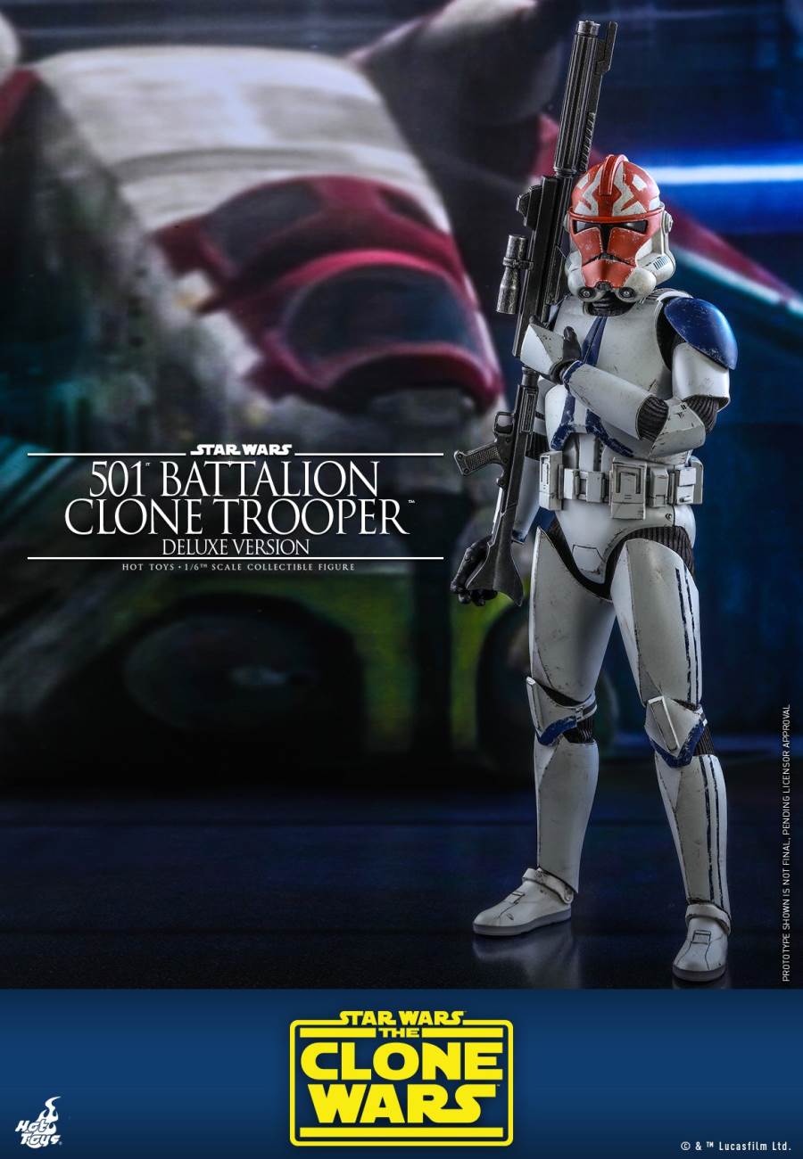 STAR WARS: THE CLONE WARS™ 501ST BATTALION CLONE TROOPER™ (DELUXE VERSION) 1/6TH SCALE COLLECTIBLE FIGURE