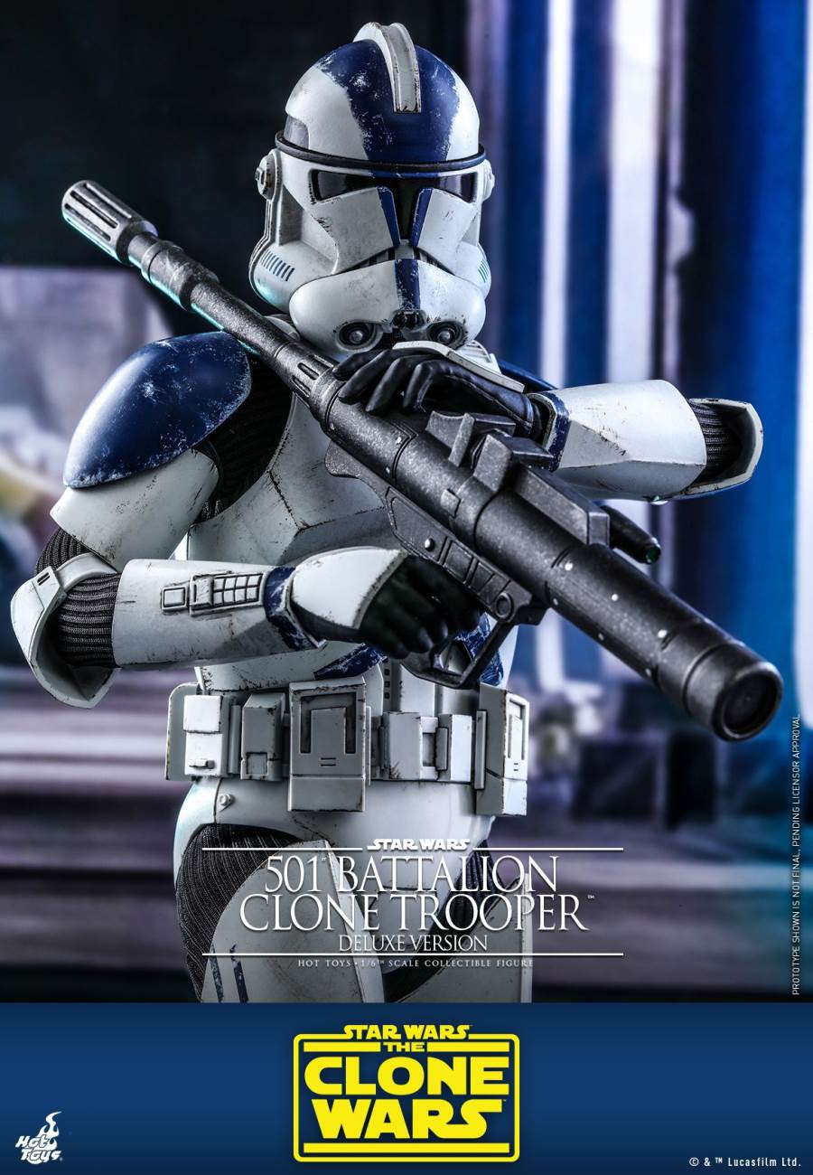 STAR WARS: THE CLONE WARS™ 501ST BATTALION CLONE TROOPER™ (DELUXE VERSION) 1/6TH SCALE COLLECTIBLE FIGURE