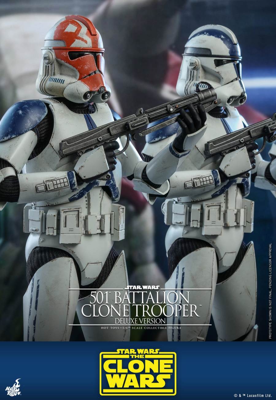 STAR WARS: THE CLONE WARS™ 501ST BATTALION CLONE TROOPER™ (DELUXE VERSION) 1/6TH SCALE COLLECTIBLE FIGURE