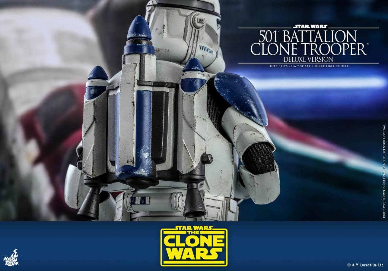 STAR WARS: THE CLONE WARS™ 501ST BATTALION CLONE TROOPER™ (DELUXE VERSION) 1/6TH SCALE COLLECTIBLE FIGURE