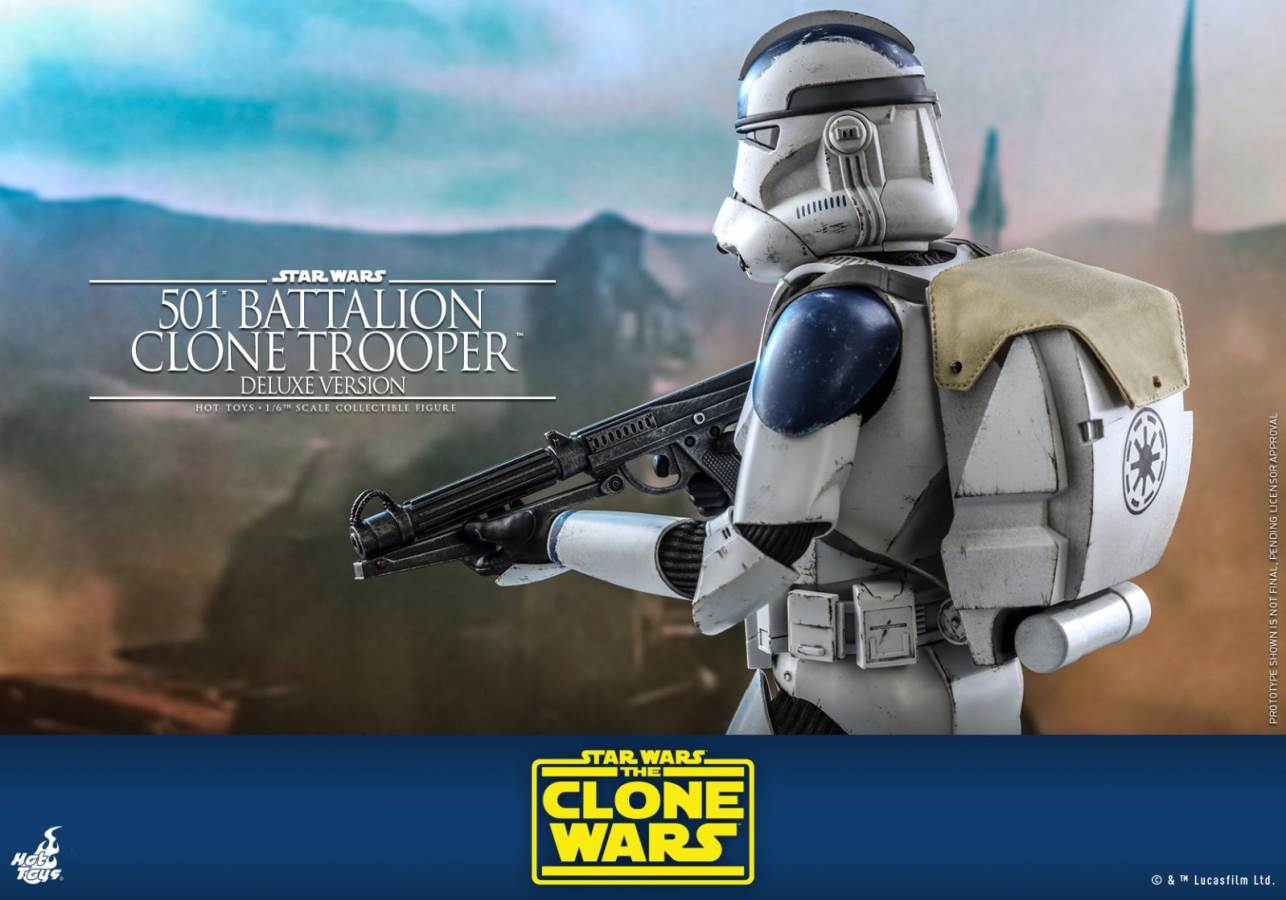 STAR WARS: THE CLONE WARS™ 501ST BATTALION CLONE TROOPER™ (DELUXE VERSION) 1/6TH SCALE COLLECTIBLE FIGURE