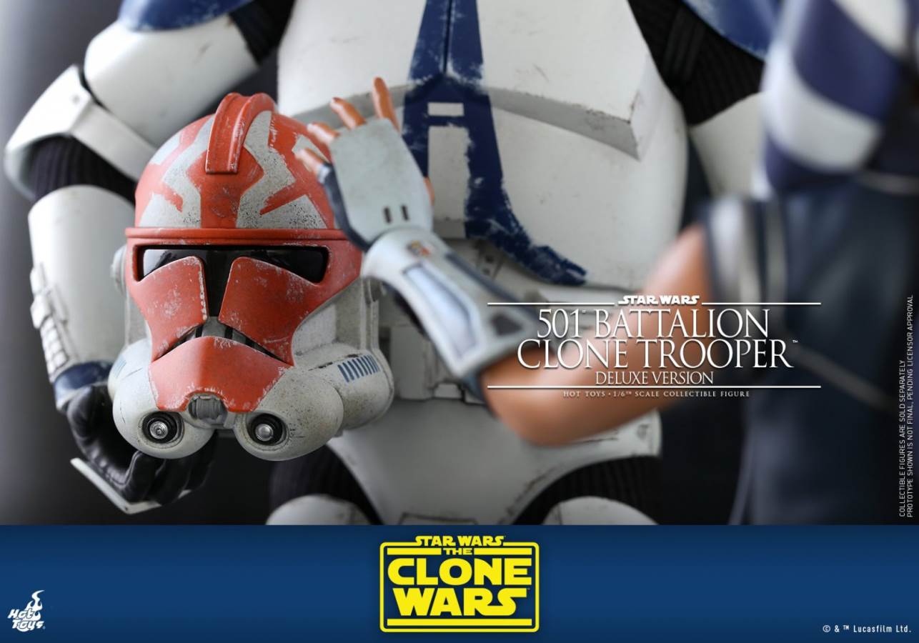 STAR WARS: THE CLONE WARS™ 501ST BATTALION CLONE TROOPER™ (DELUXE VERSION) 1/6TH SCALE COLLECTIBLE FIGURE