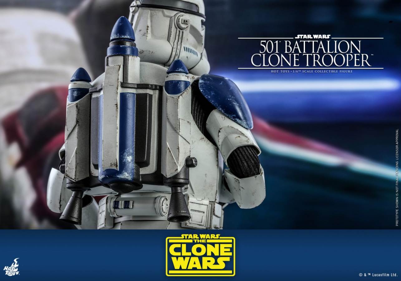 STAR WARS: THE CLONE WARS™ 501ST BATTALION CLONE TROOPER™ (DELUXE VERSION) 1/6TH SCALE COLLECTIBLE FIGURE