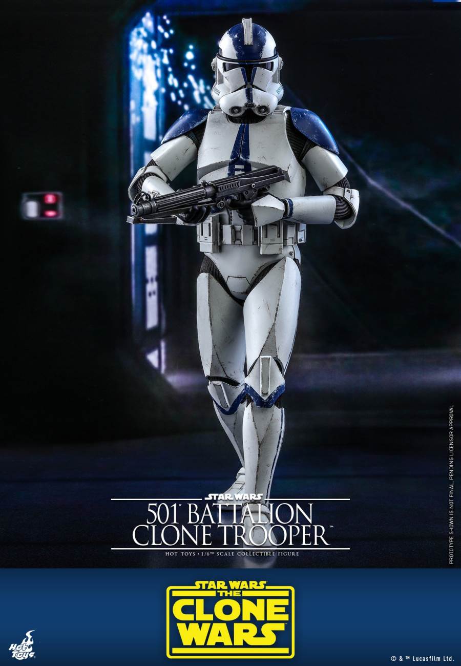 STAR WARS: THE CLONE WARS™ 501ST BATTALION CLONE TROOPER™ (DELUXE VERSION) 1/6TH SCALE COLLECTIBLE FIGURE