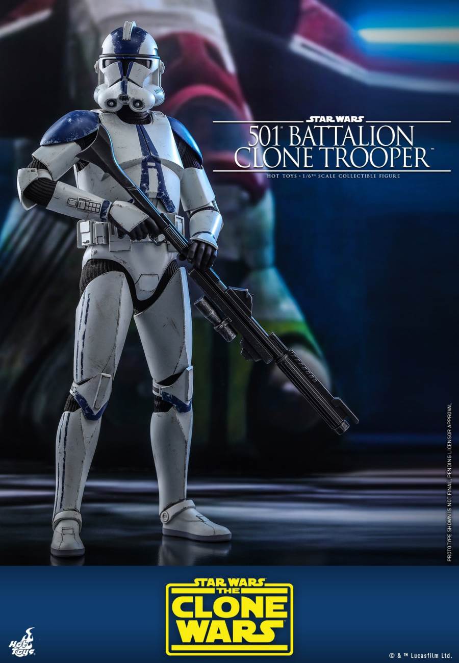 STAR WARS: THE CLONE WARS™ 501ST BATTALION CLONE TROOPER™ (DELUXE VERSION) 1/6TH SCALE COLLECTIBLE FIGURE