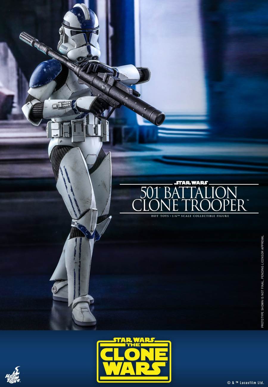 STAR WARS: THE CLONE WARS™ 501ST BATTALION CLONE TROOPER™ (DELUXE VERSION) 1/6TH SCALE COLLECTIBLE FIGURE