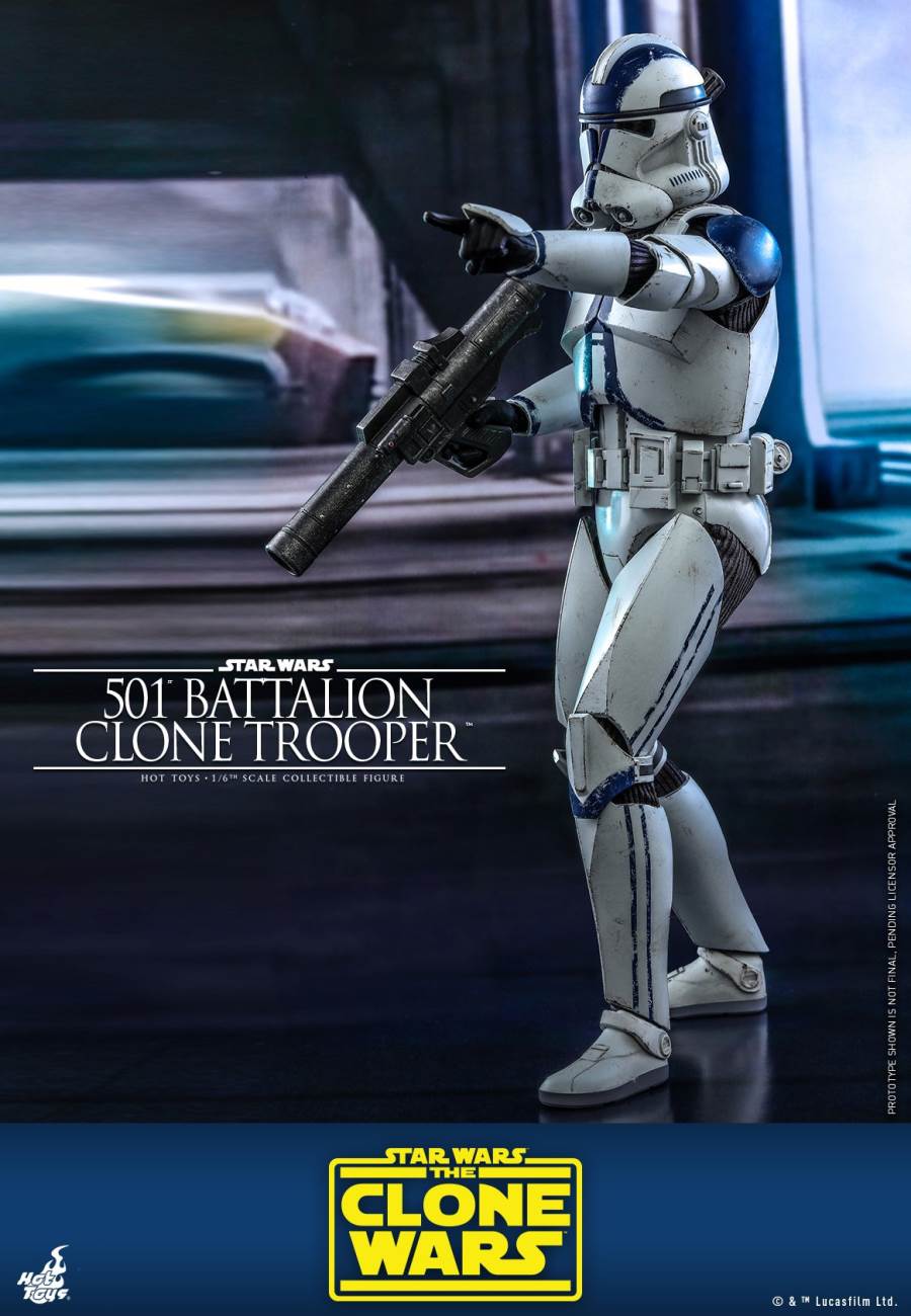 STAR WARS: THE CLONE WARS™ 501ST BATTALION CLONE TROOPER™ (DELUXE VERSION) 1/6TH SCALE COLLECTIBLE FIGURE