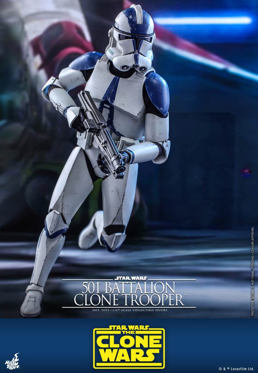 STAR WARS: THE CLONE WARS™ 501ST BATTALION CLONE TROOPER™ (DELUXE VERSION) 1/6TH SCALE COLLECTIBLE FIGURE