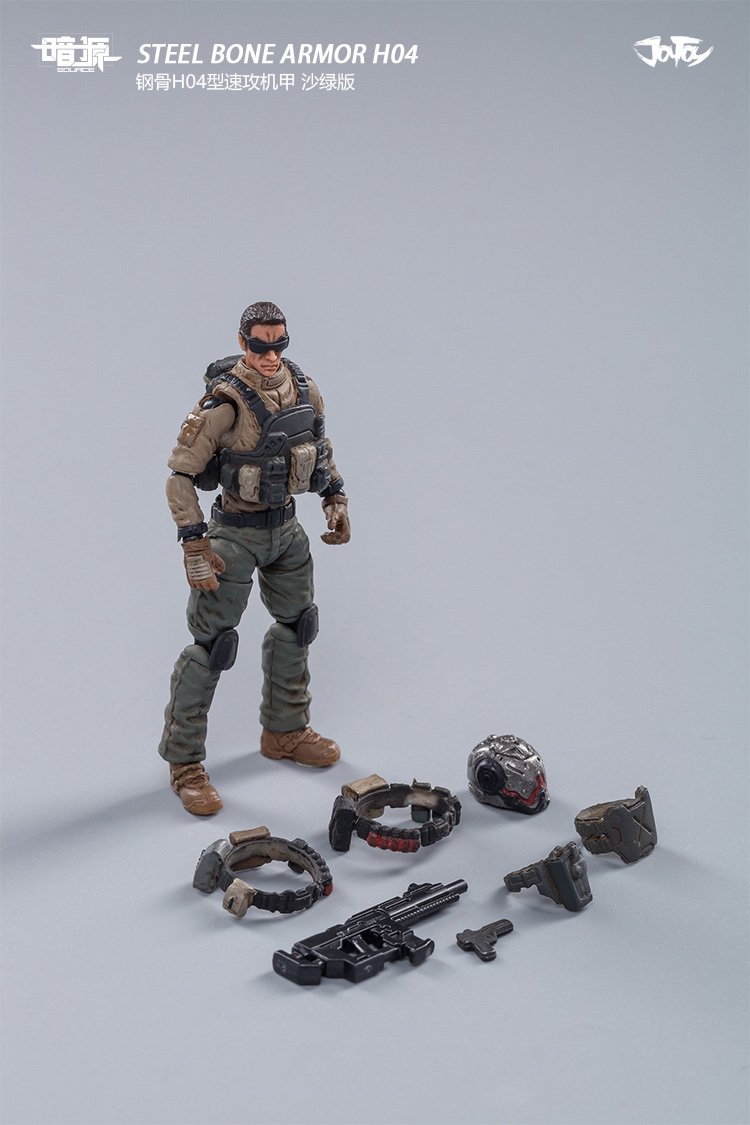 JOYTOY 1/25 STEEL BONE Armor H04 Desert Green Ver.