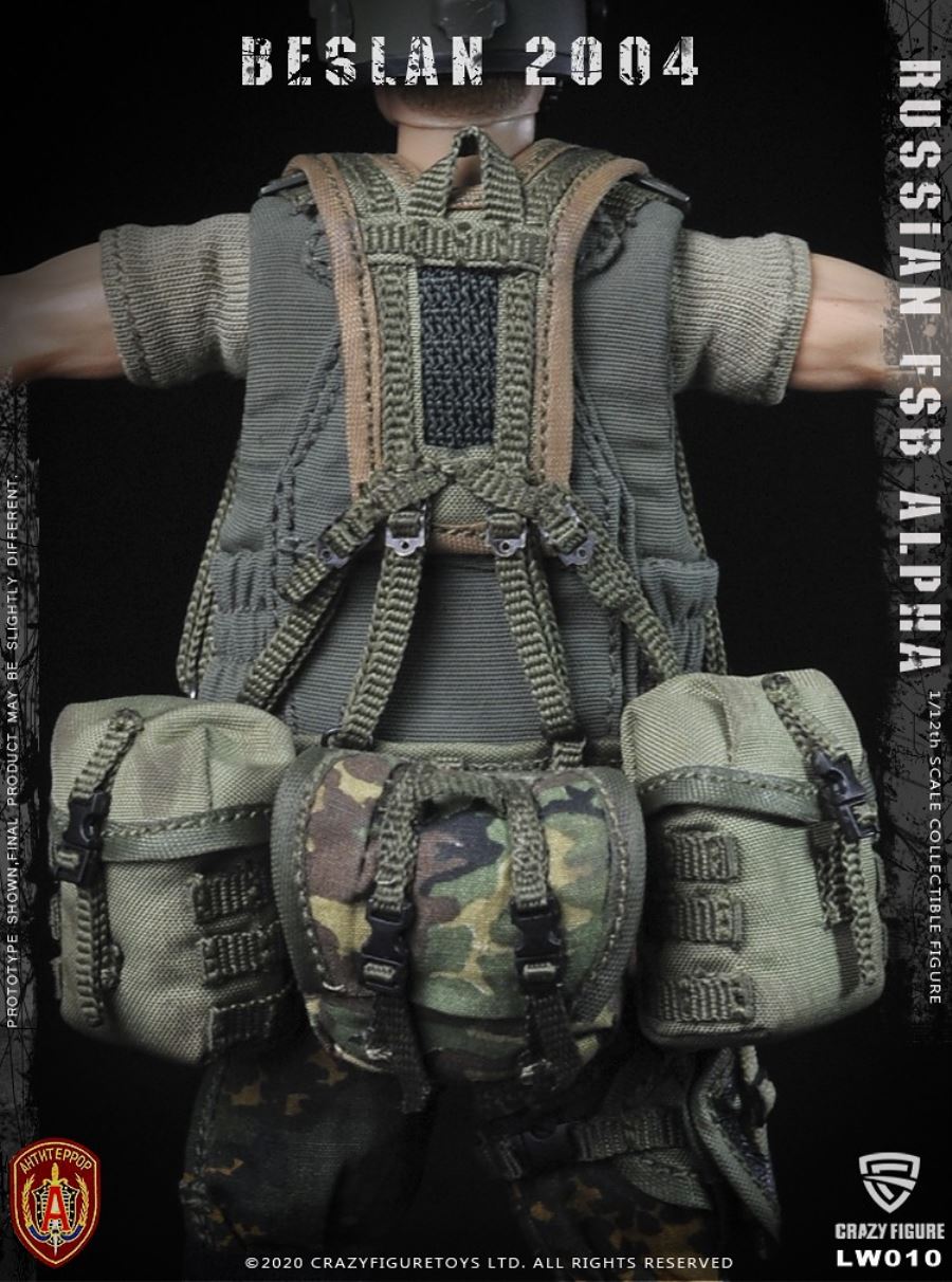 1/12  Russian alpha special forces machine gunner (LW010)