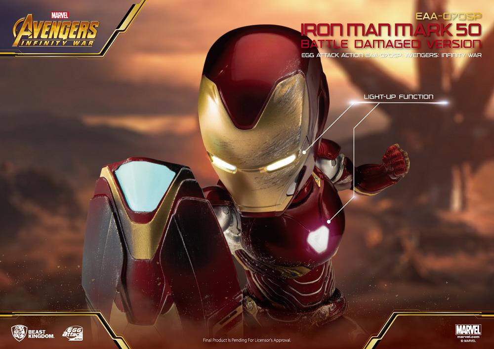 Egg Attack EAA-070SP Complex Alliance Iron Man MK50 Battle Damaged Edition