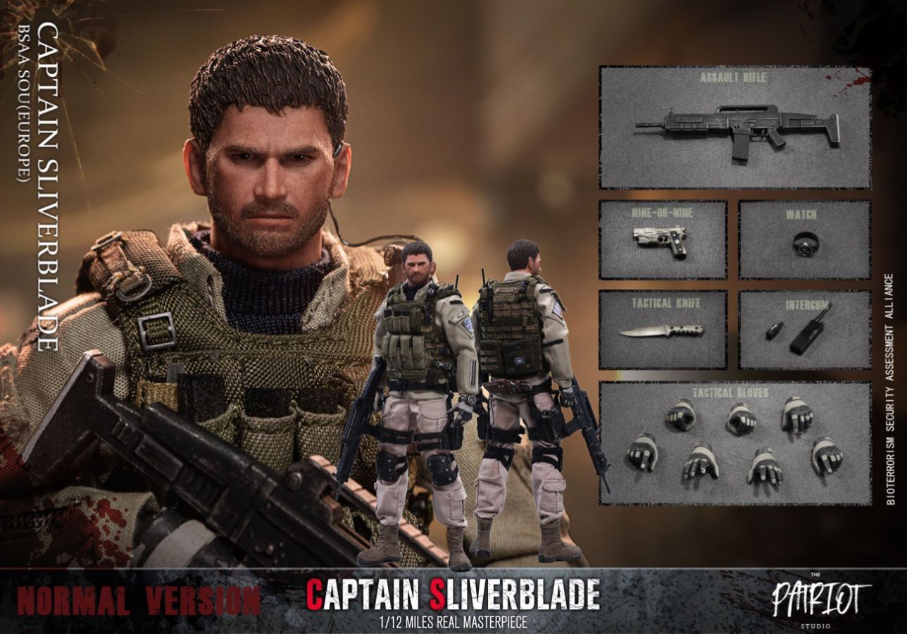BSAA European Special Operations Group-Captain Silver Blade 1/12