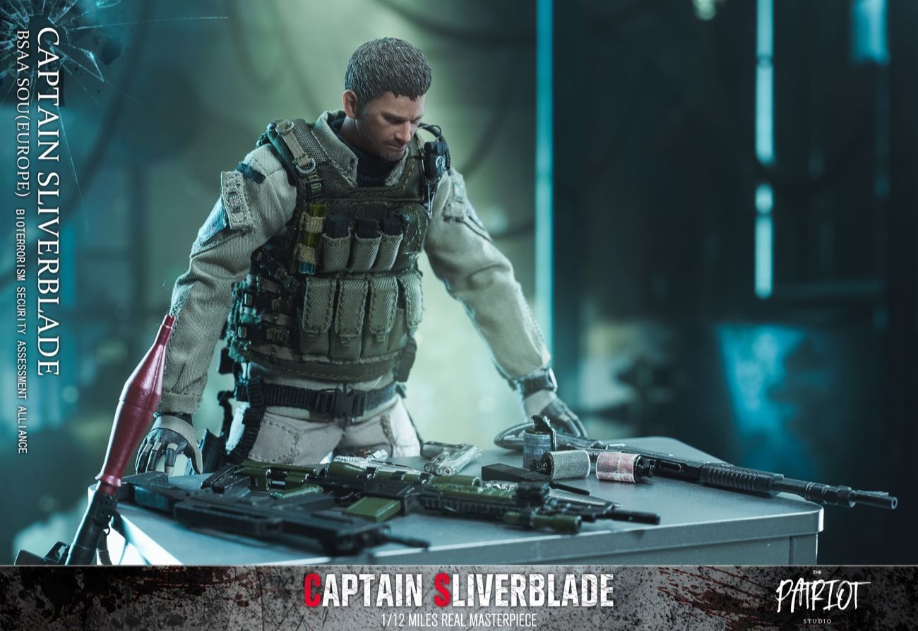 BSAA European Special Operations Group-Captain Silver Blade 1/12