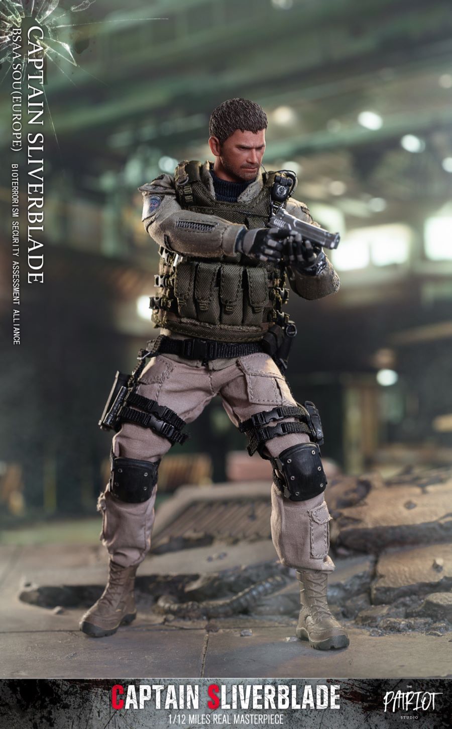 BSAA European Special Operations Group-Captain Silver Blade 1/12
