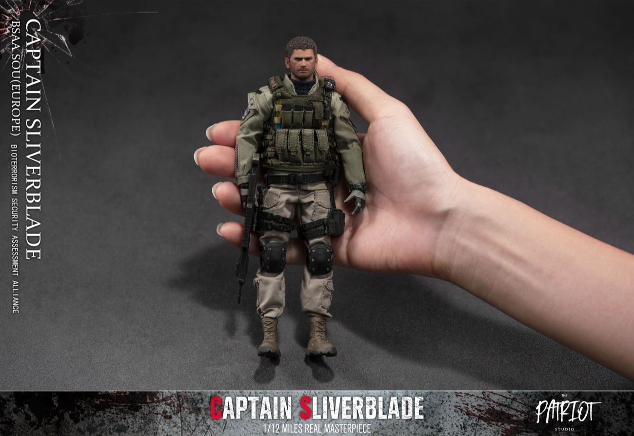 BSAA European Special Operations Group-Captain Silver Blade 1/12