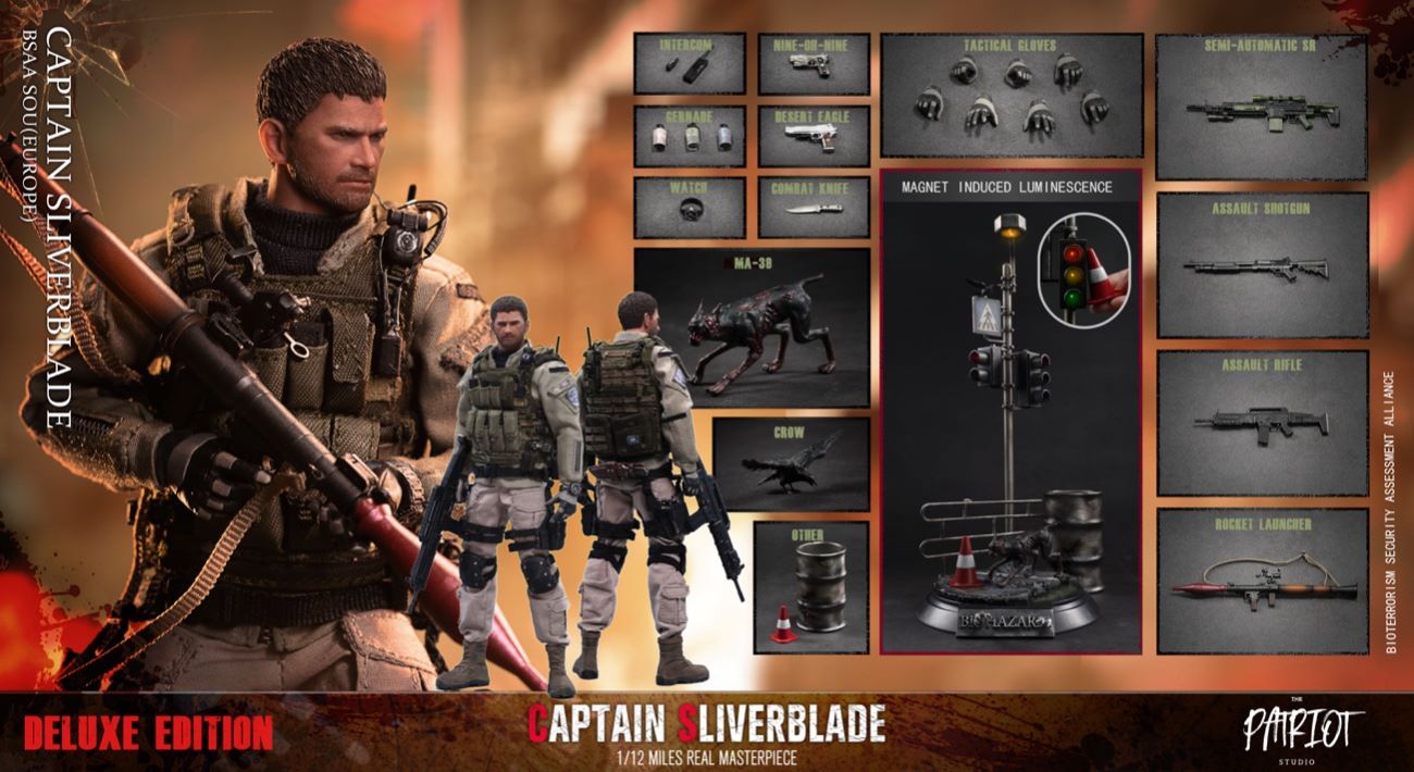 BSAA European Special Operations Group-Captain Silver Blade 1/12