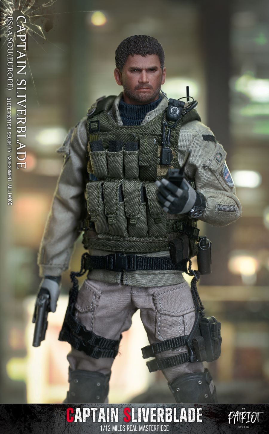 BSAA European Special Operations Group-Captain Silver Blade 1/12