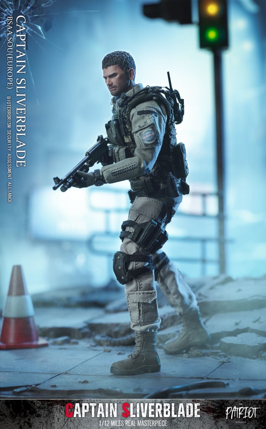 BSAA European Special Operations Group-Captain Silver Blade 1/12