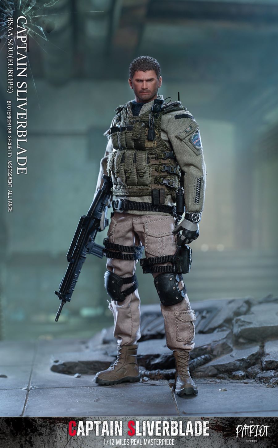 BSAA European Special Operations Group-Captain Silver Blade 1/12