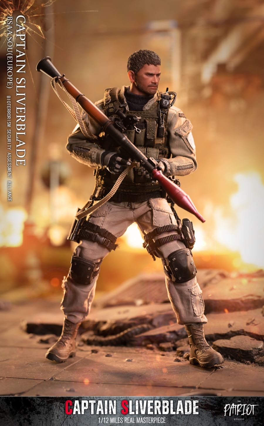 BSAA European Special Operations Group-Captain Silver Blade 1/12