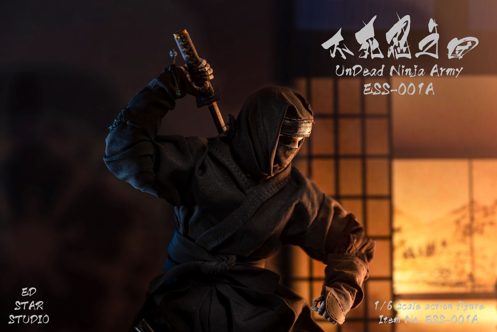 ESS-001 1/6 Undead Ninja Army Black