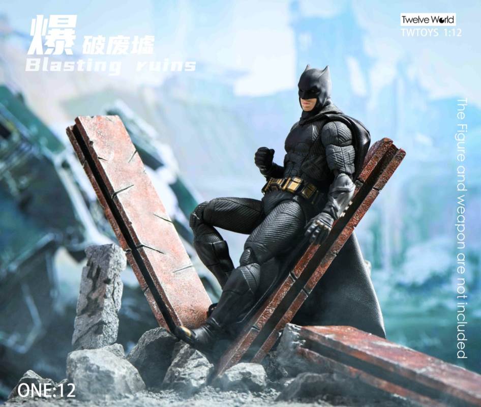 Blasting ruins scene platform