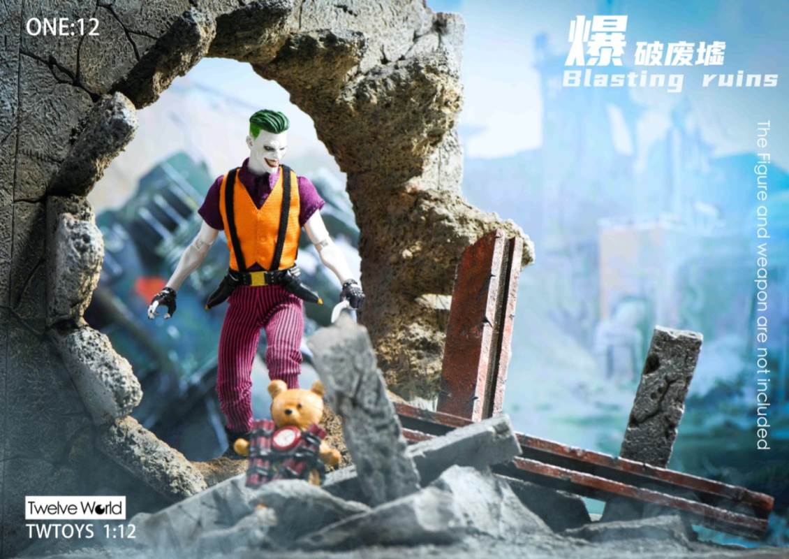 Blasting ruins scene platform