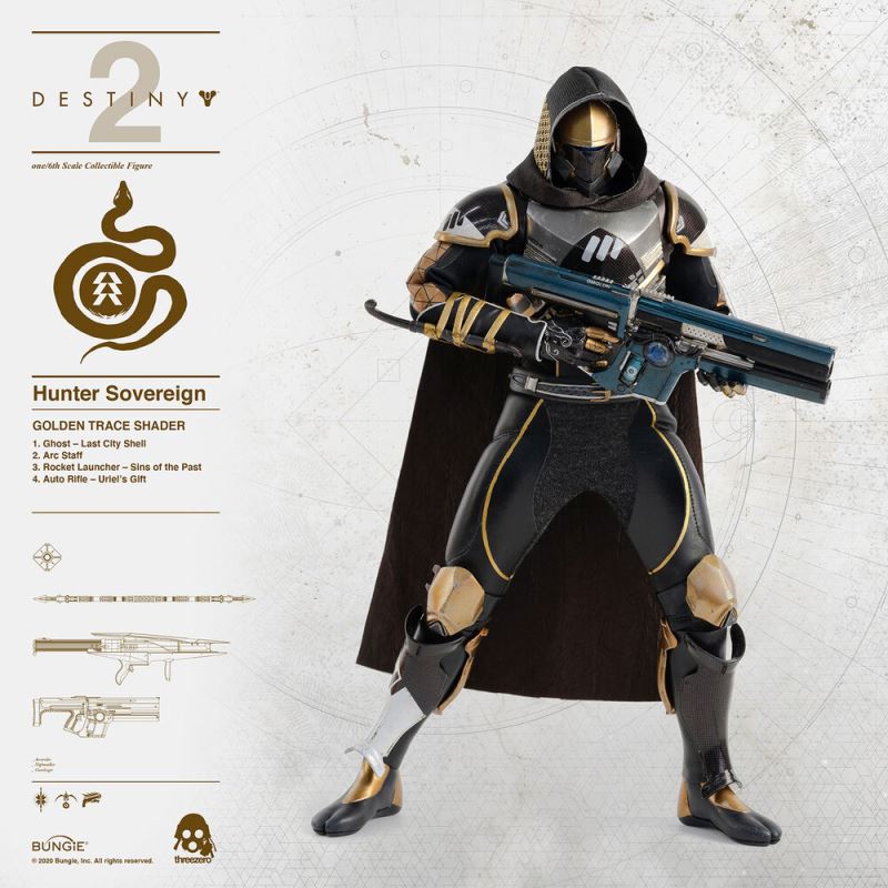 Destiny 2 - Hunter Monarch Equipment Golden Trajectory / Shader