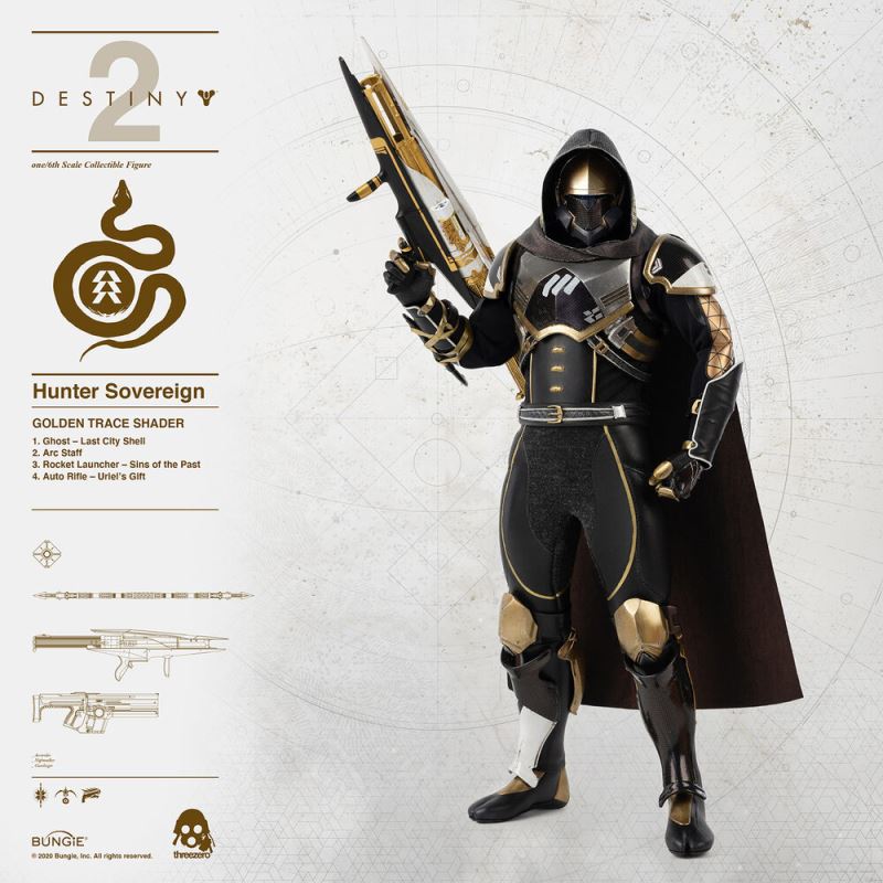 Destiny 2 - Hunter Monarch Equipment Golden Trajectory / Shader