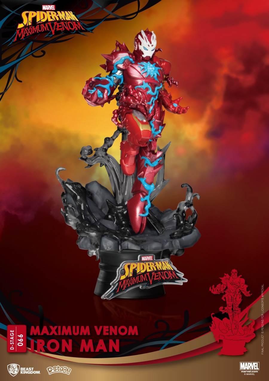 Venom Series-Captain America Iron Man Spiderman Groot Statue