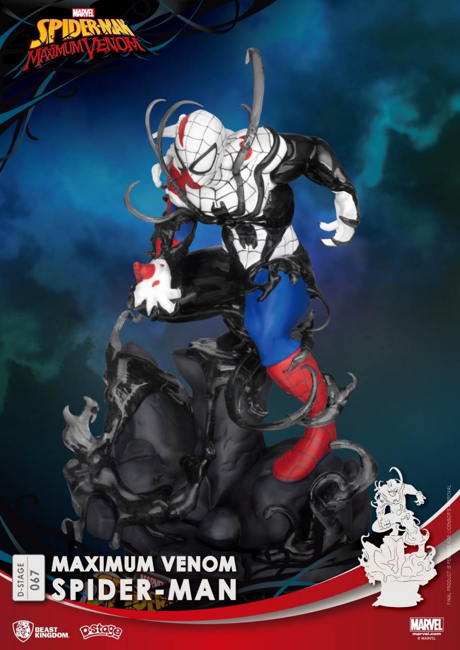 Venom Series-Captain America Iron Man Spiderman Groot Statue