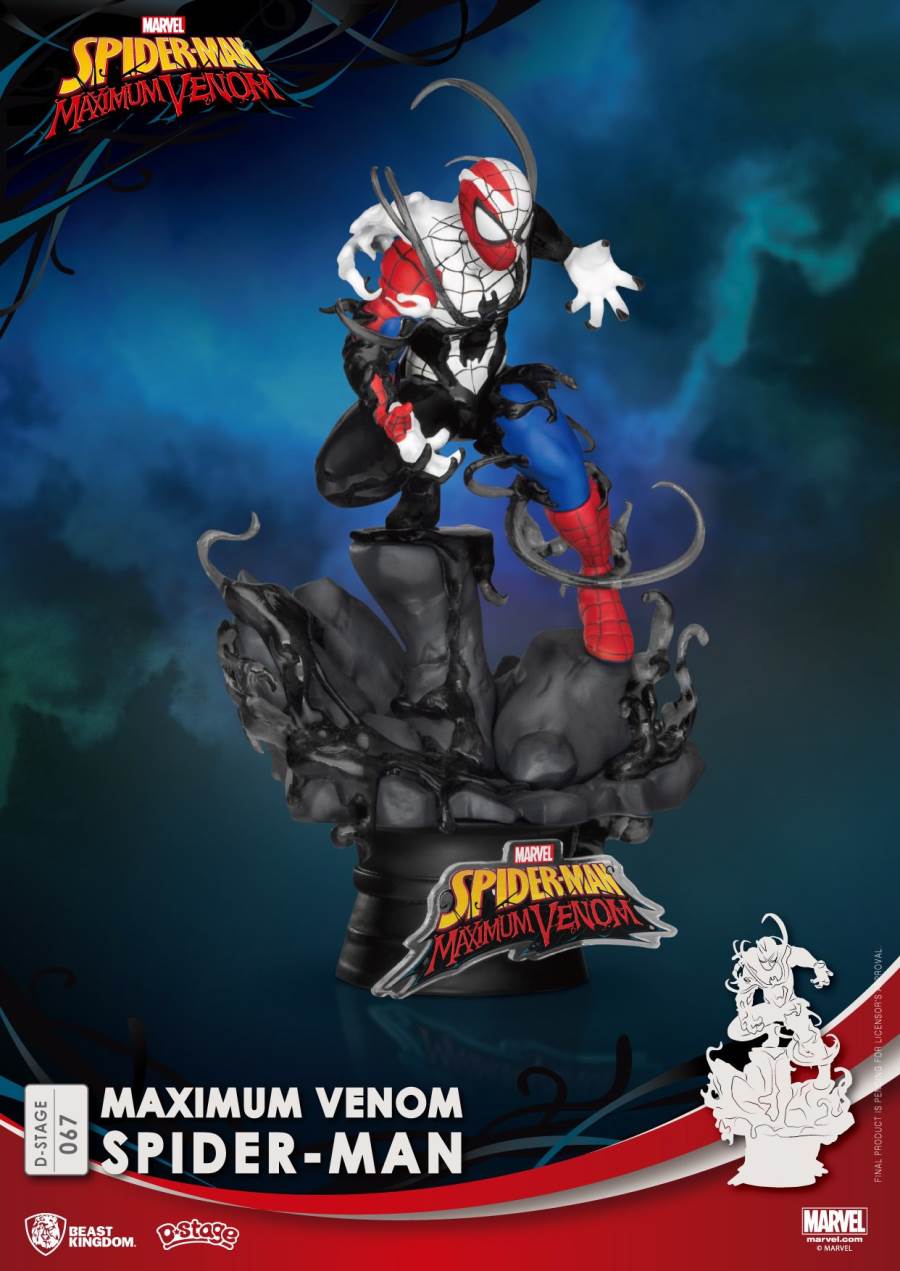 Venom Series-Captain America Iron Man Spiderman Groot Statue
