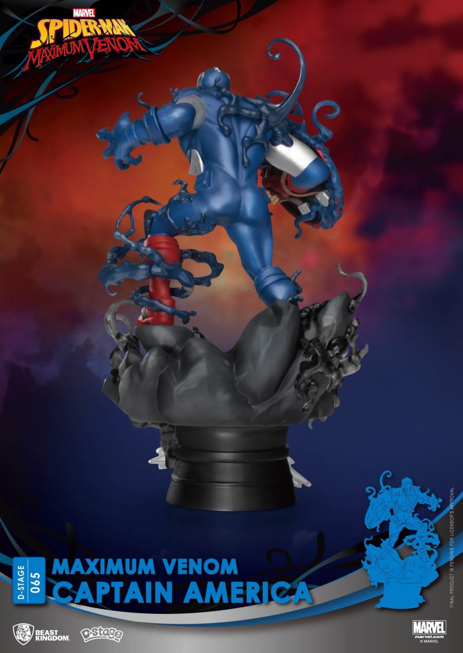 Venom Series-Captain America Iron Man Spiderman Groot Statue