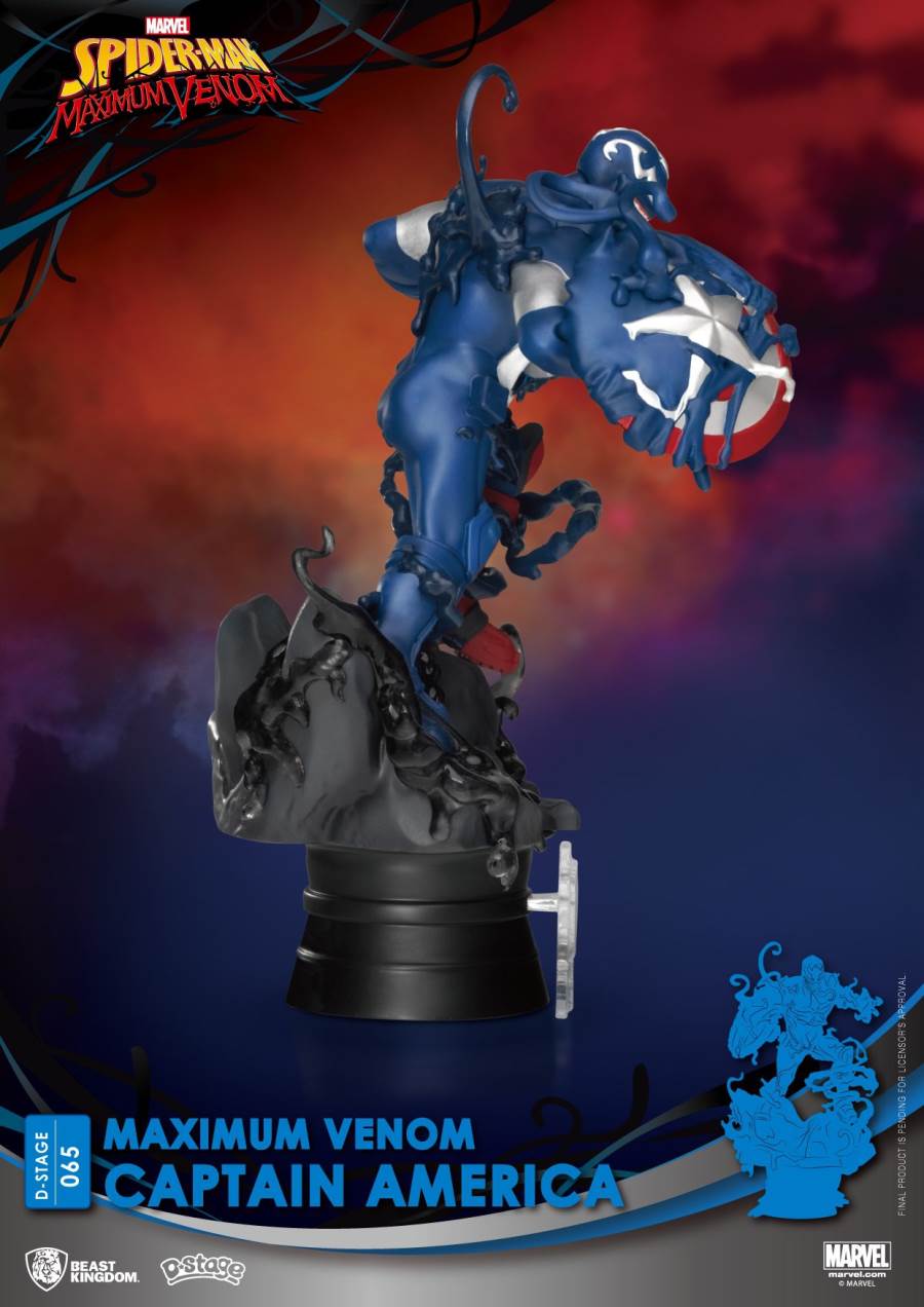 Venom Series-Captain America Iron Man Spiderman Groot Statue
