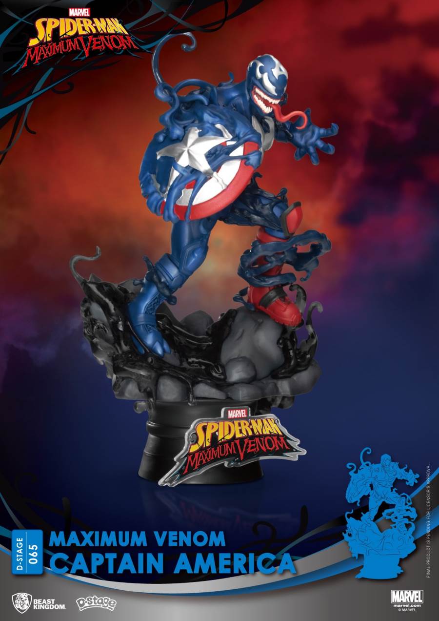 Venom Series-Captain America Iron Man Spiderman Groot Statue