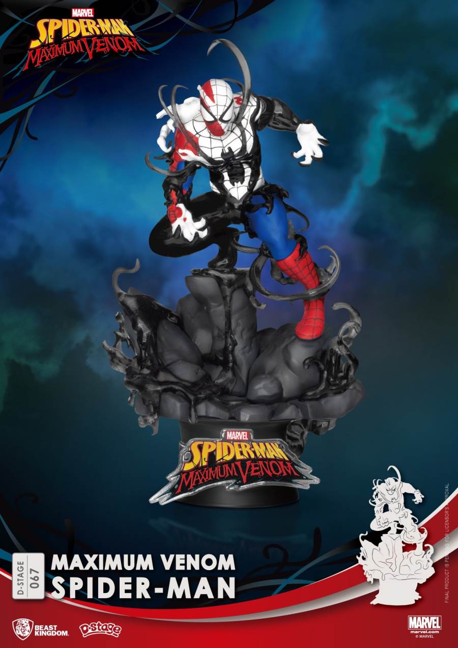 Venom Series-Captain America Iron Man Spiderman Groot Statue
