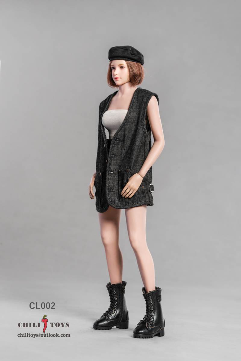 1/6 Fashion Women's Wear 1 : CL001 Salt and Sweet Plaid Skirt Set- Eva