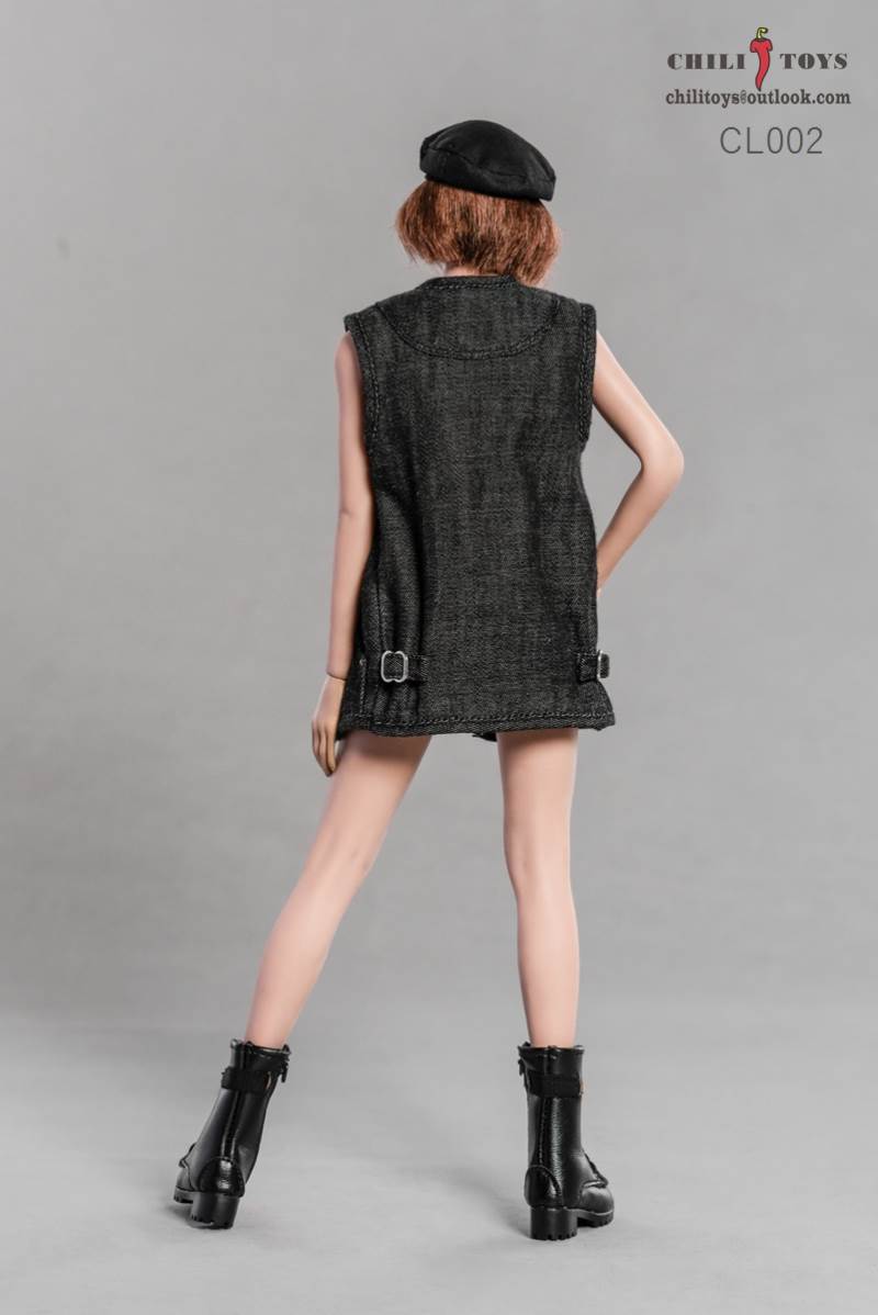 1/6 Fashion Women's Wear 1 : CL001 Salt and Sweet Plaid Skirt Set- Eva