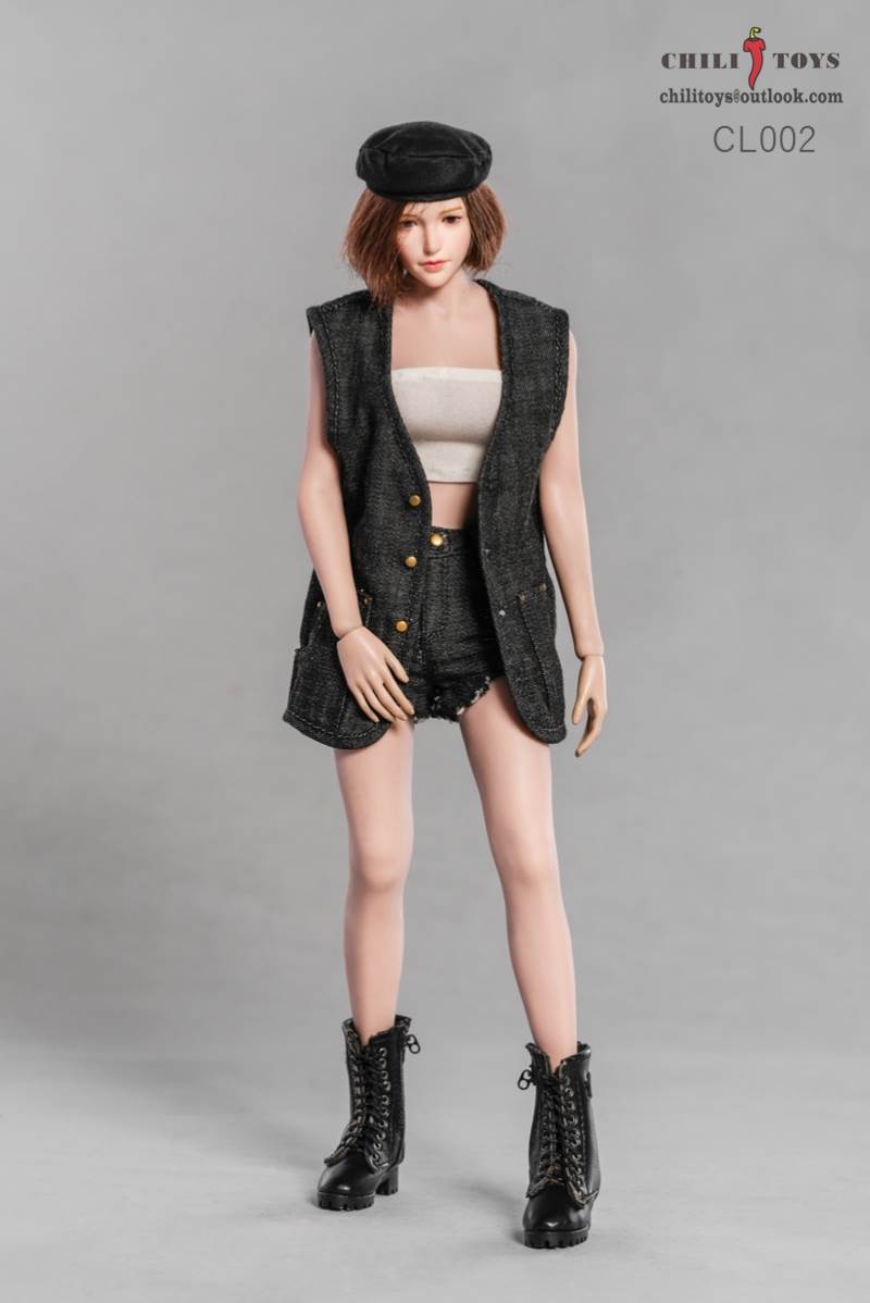 1/6 Fashion Women's Wear 1 : CL001 Salt and Sweet Plaid Skirt Set- Eva