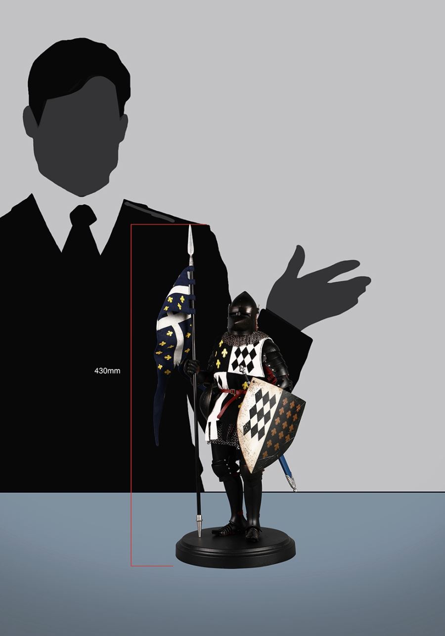 1/6 SE2001 SERIES OF EMPIRES (DIECAST ALLOY) - GENERAL GUARDS (BLACK KNIGHTS WF LIMITED VERSION)