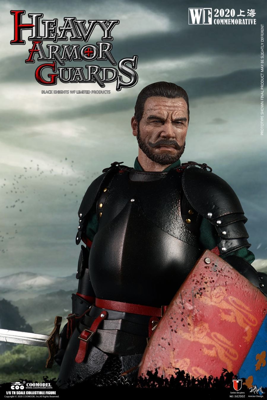 1/6 SE2002 SERIES OF EMPIRES (DIECAST ALLOY) - HEAVY ARMOR GUARDS  (BLACK KNIGHTS WF LIMITED VERSION)