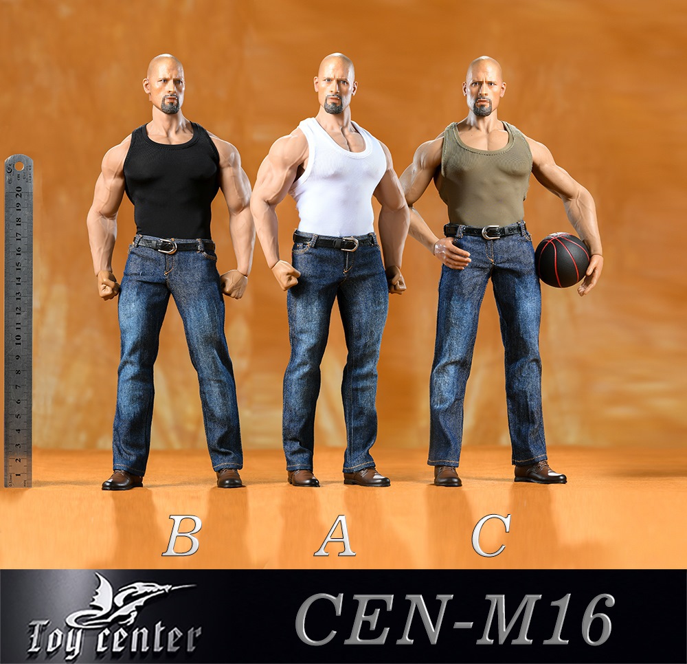 1/6 soldier clothing, sports vest and jeans set-M35 body brawny series A/B/C #CEN-M16