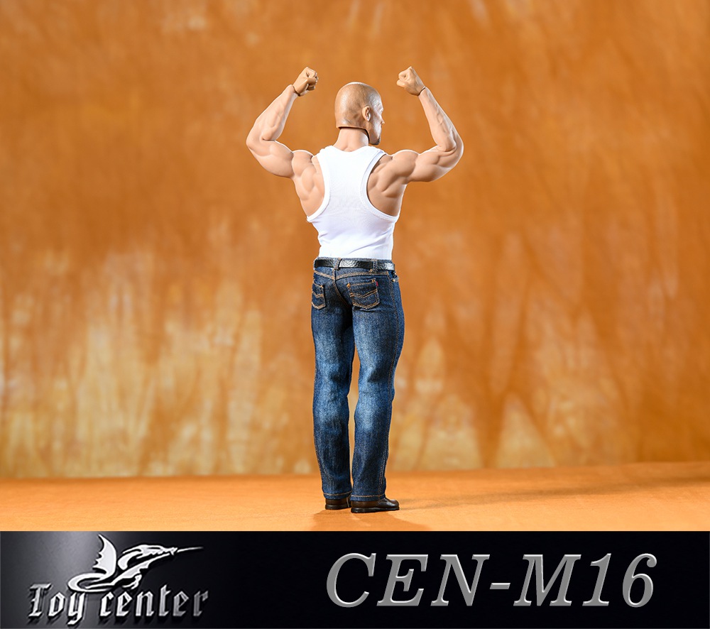 1/6 soldier clothing, sports vest and jeans set-M35 body brawny series A/B/C #CEN-M16