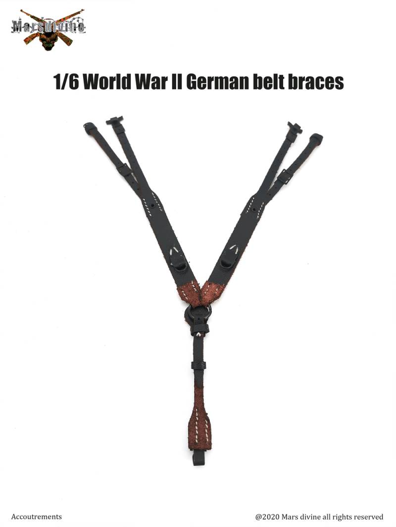 Marsdivine God of War A-001~004 1/6 scale WWII German belt Y belt accessory model