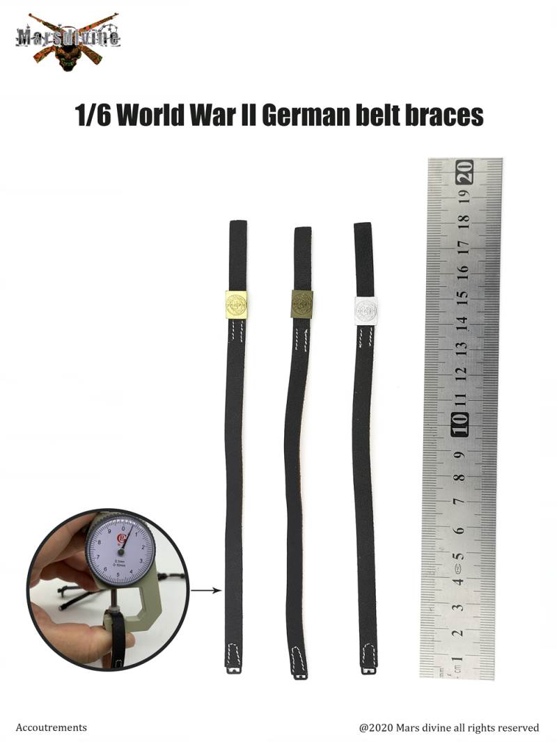 Marsdivine God of War A-001~004 1/6 scale WWII German belt Y belt accessory model